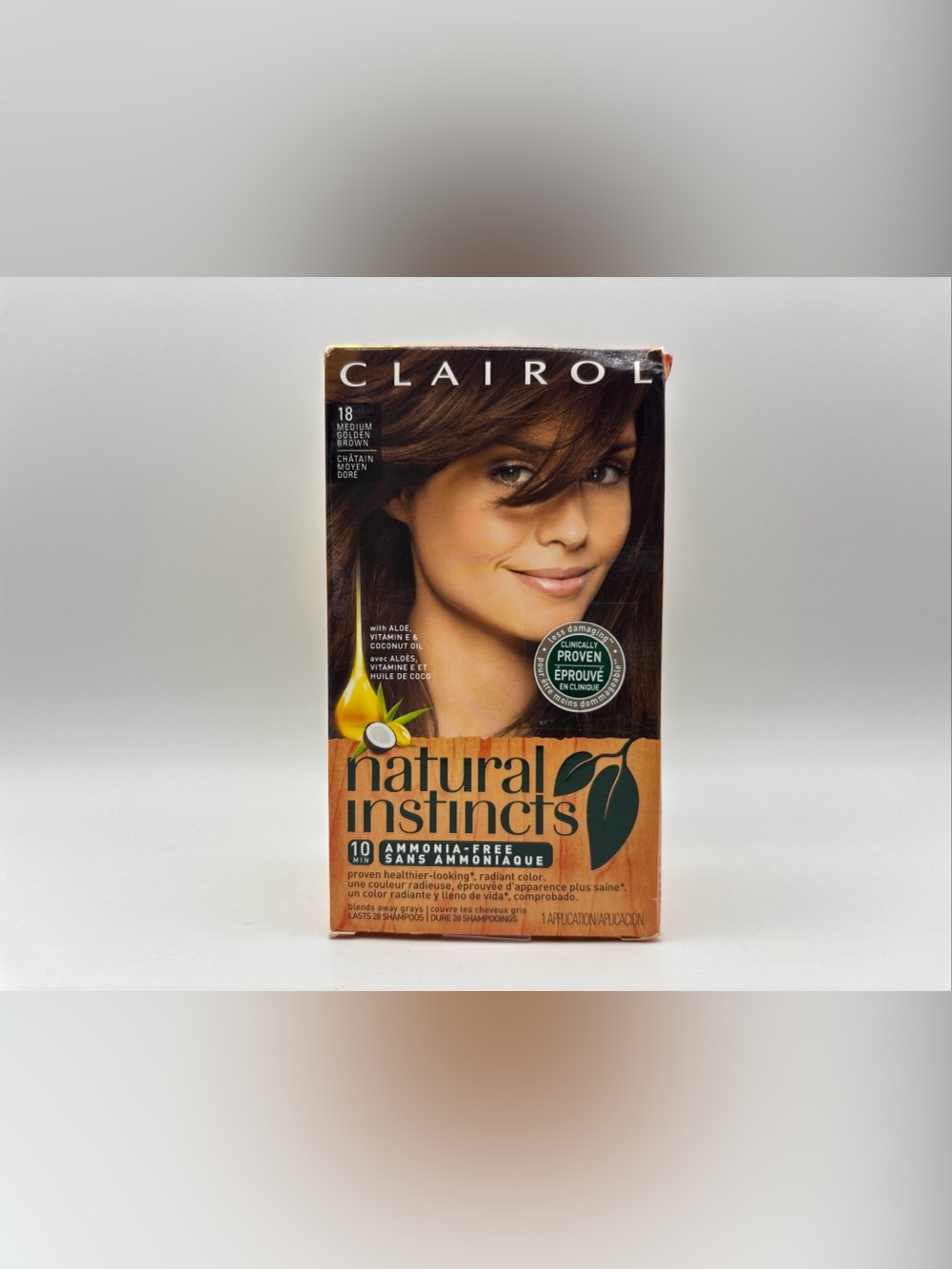 Clairol Natural Instincts Hair Color 5G Former #18 Medium Golden Brown New